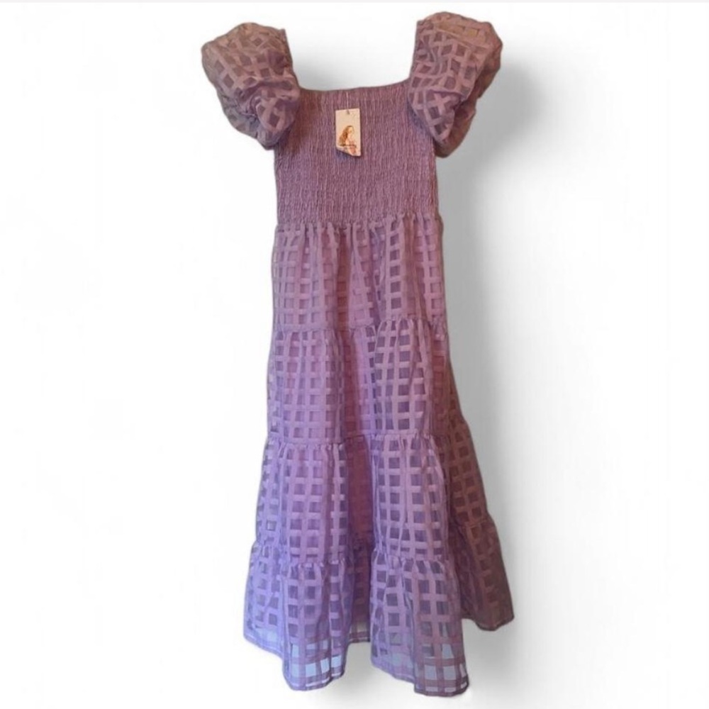 Elegant Purple Midi Dress